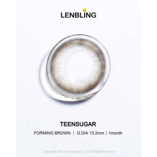 【散光】Lenbling Eye Only 1 Month Teensugar Forming Brown 每月抛棄散光彩妝隱形眼鏡